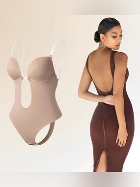 Backless Shapewear Bodysuit
Invisible Low Back Seamless Body
Shaper NWT (S)